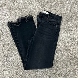 Hidden ankle flare jeans